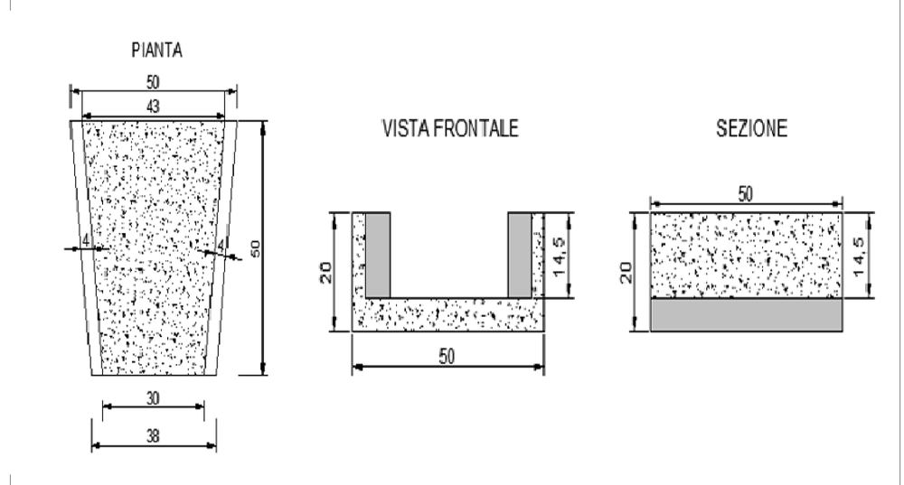 Canaletta ad embrice e invito, prodotto Vibrocementi
